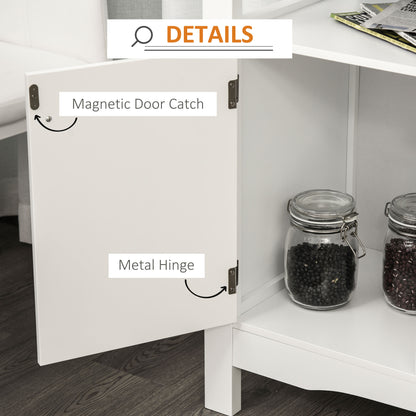 Modern kitchen buffet cabinet with wine rack