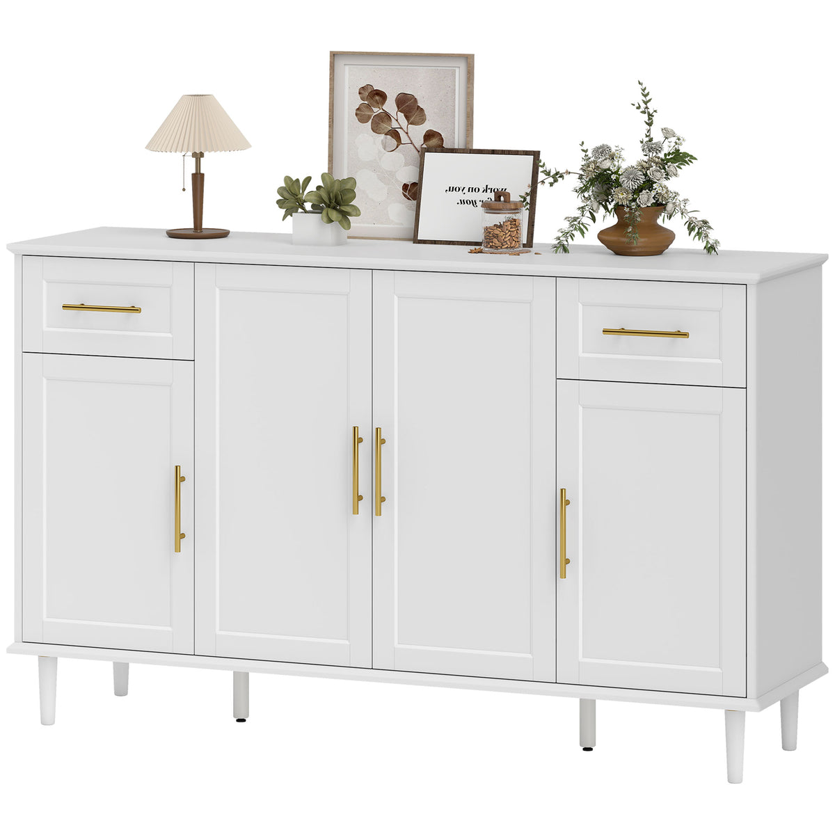 Modern Buffet Cabinet with Soft-Close Doors 140 cm