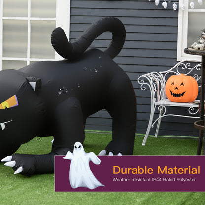 Gato negro inflable de Halloween de 6 pies — decoración exterior