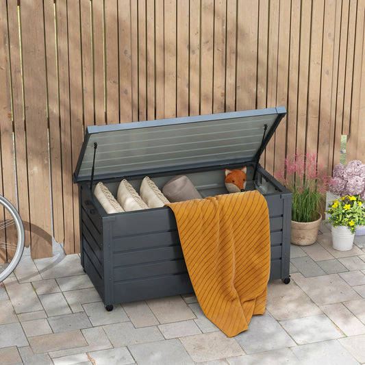 Garden Storage Box 311 L with Wheels