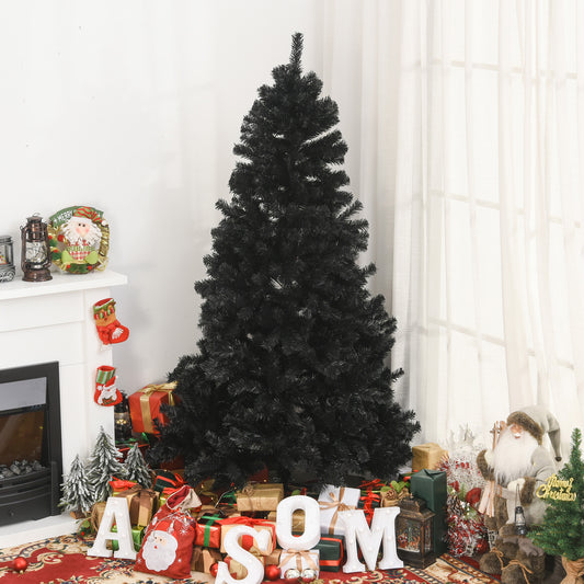 Pino de Navidad artificial 6 pi Douglas realista — negro