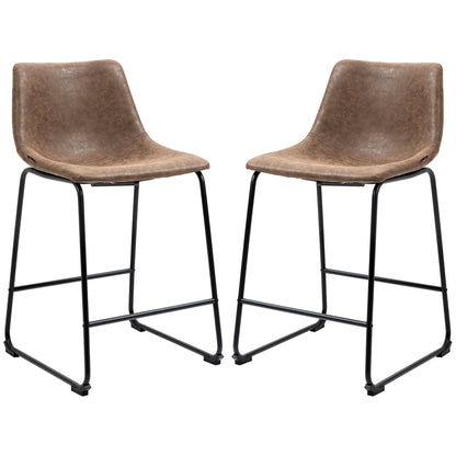 Bar stools counter height set of 2