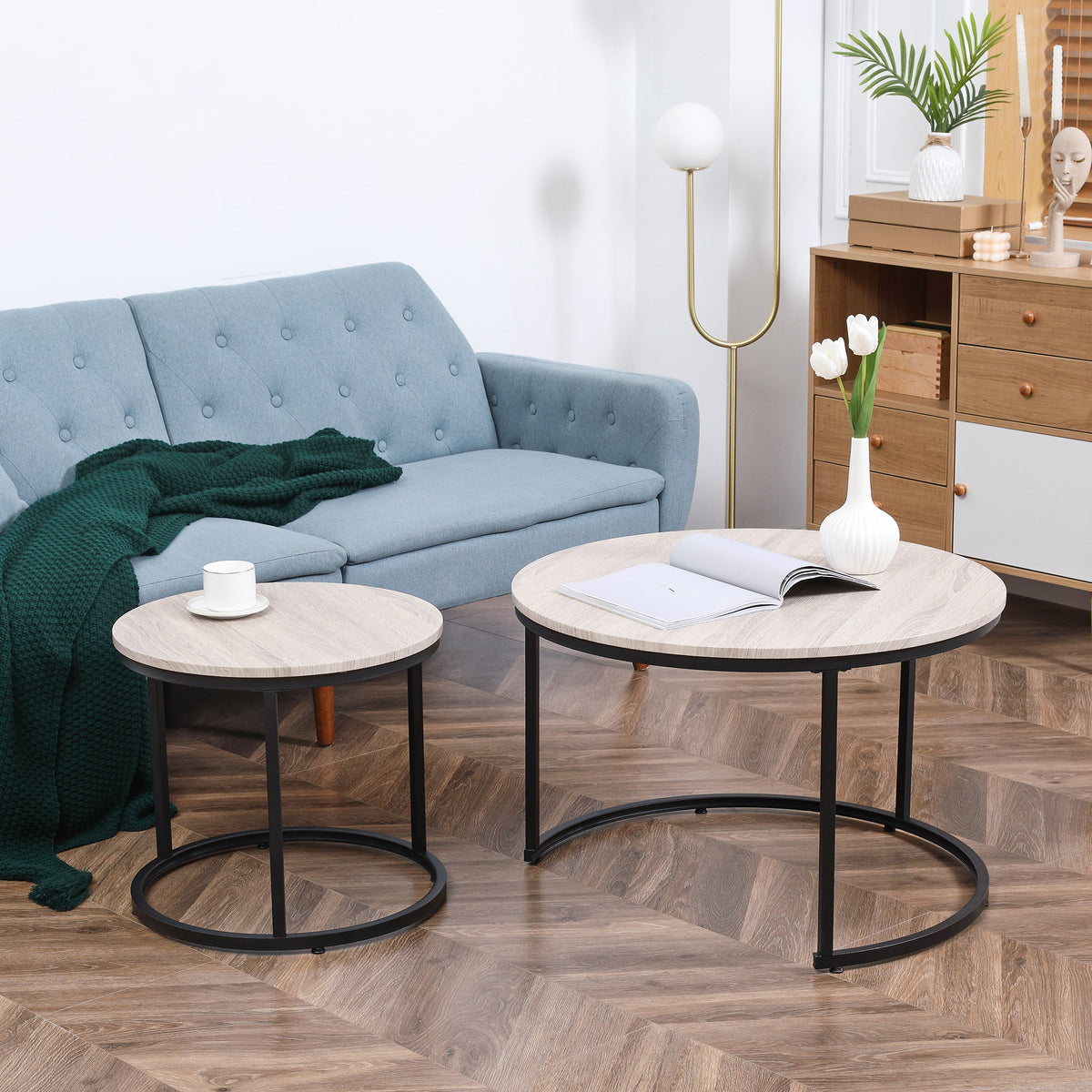 Nesting Coffee Table Set — Set of 2
