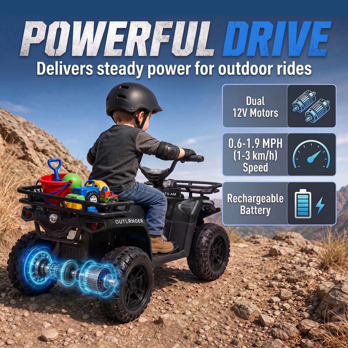 Kids Electric ATV 12V Quad