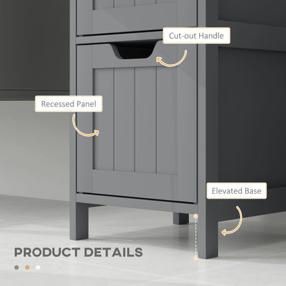 Mueble de baño estrecho autoportante con cajones