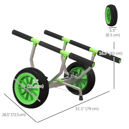 Adjustable Width Aluminum Kayak Cart Dolly