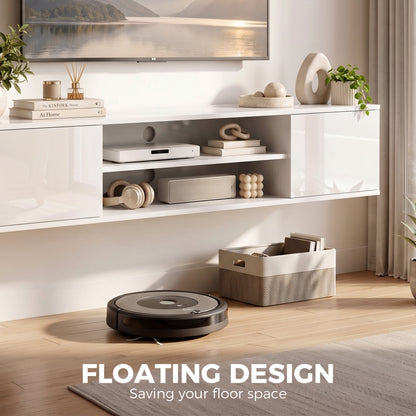Mueble de TV flotante de pared para televisores de hasta 152 cm