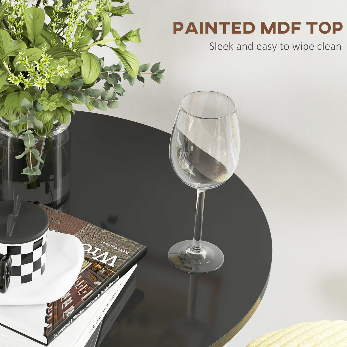 Modern Round High Top Bar Table — Bistro for 2
