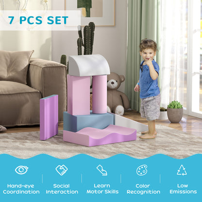 Modular Foam Climbing Play Blocks Set of 7 for Toddlers
