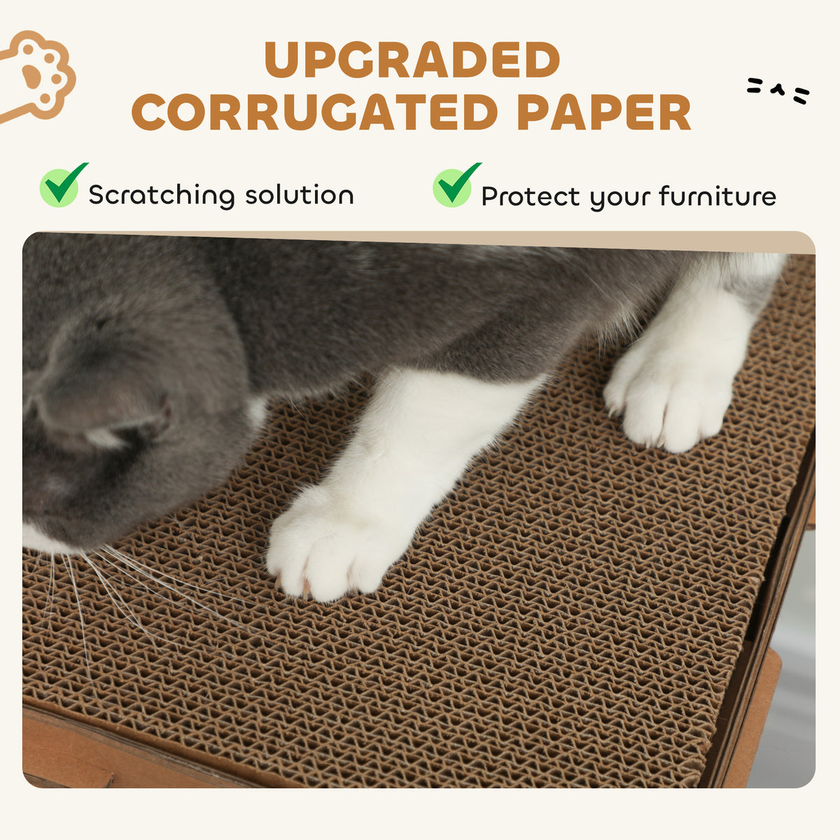 Multi-level cardboard cat house condo