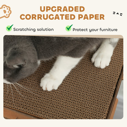 Multi-level cardboard cat house condo