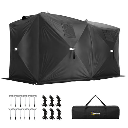 4 Person Pop-Up Ice Fishing Tent 360 x 180 x 202 cm