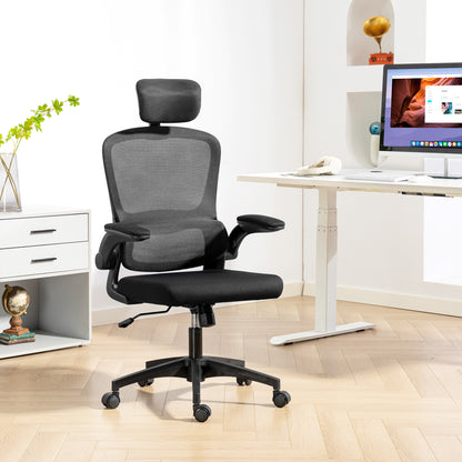 Ergonomic office chair high back rotatable headrest
