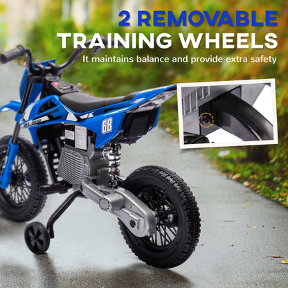 Electric Kids Motorcycle 12V with Training Wheels