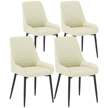 Juego de 4 sillas de comedor tapizadas