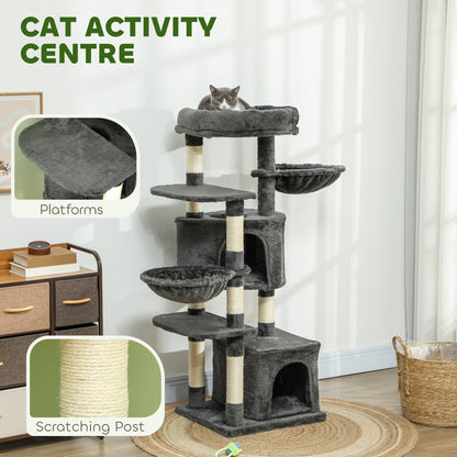 Árbol para gatos de varios niveles de 133 cm