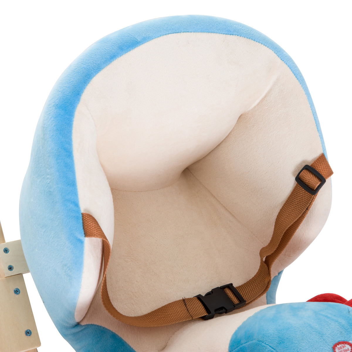 Plush airplane rocking horse