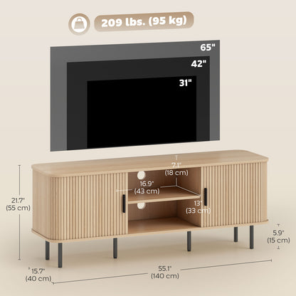 Mueble de TV moderno para televisor de 165 cm (165 cm)