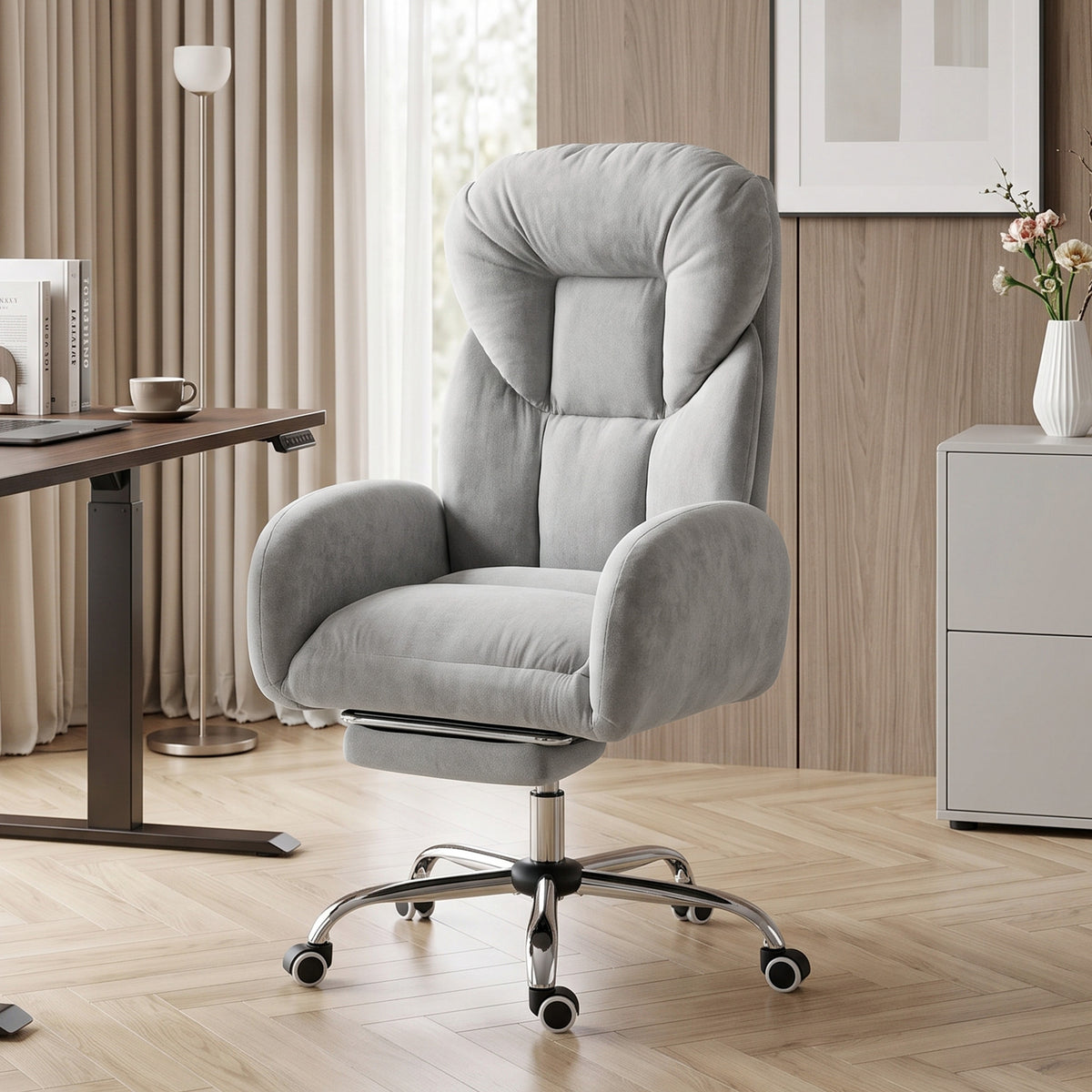 Ergonomic Office Chair with Footrest
