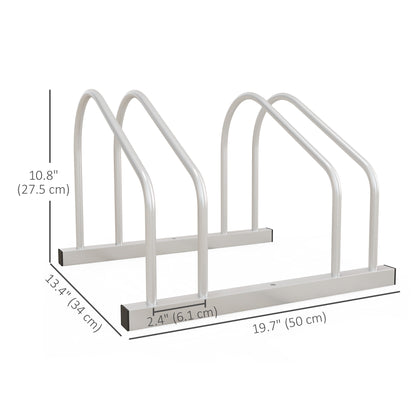 Soporte ajustable para 2 bicicletas — acero
