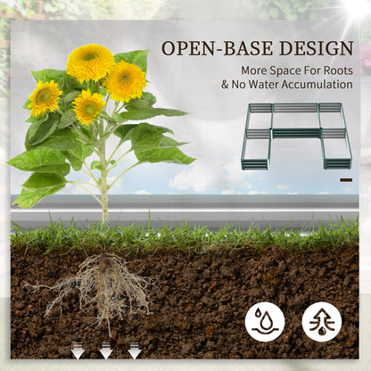Raised Steel Garden Beds Set of 5 Large Planters