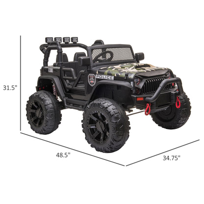 12V Electric Kids Police Off-Road Ride-On Car