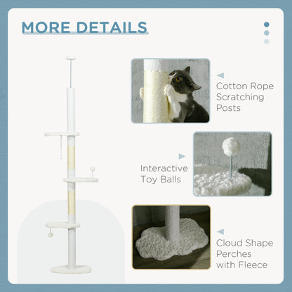 Floor to Ceiling Adjustable Cat Tree