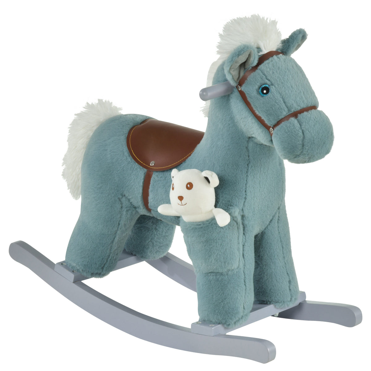 Kids Plush Rocking Horse Toy with Sounds