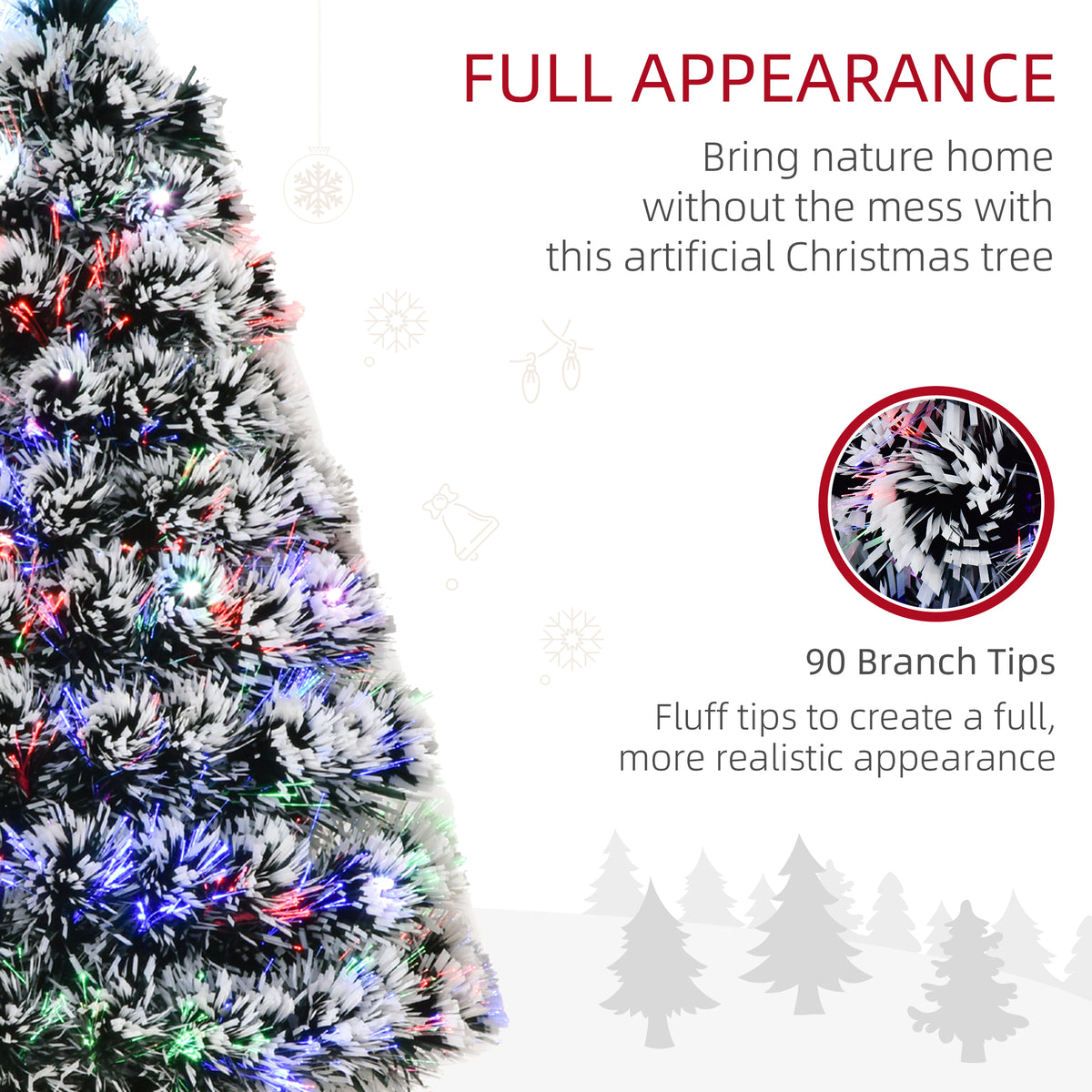 Pre-Lit LED Optical Fiber Artificial Christmas Tree