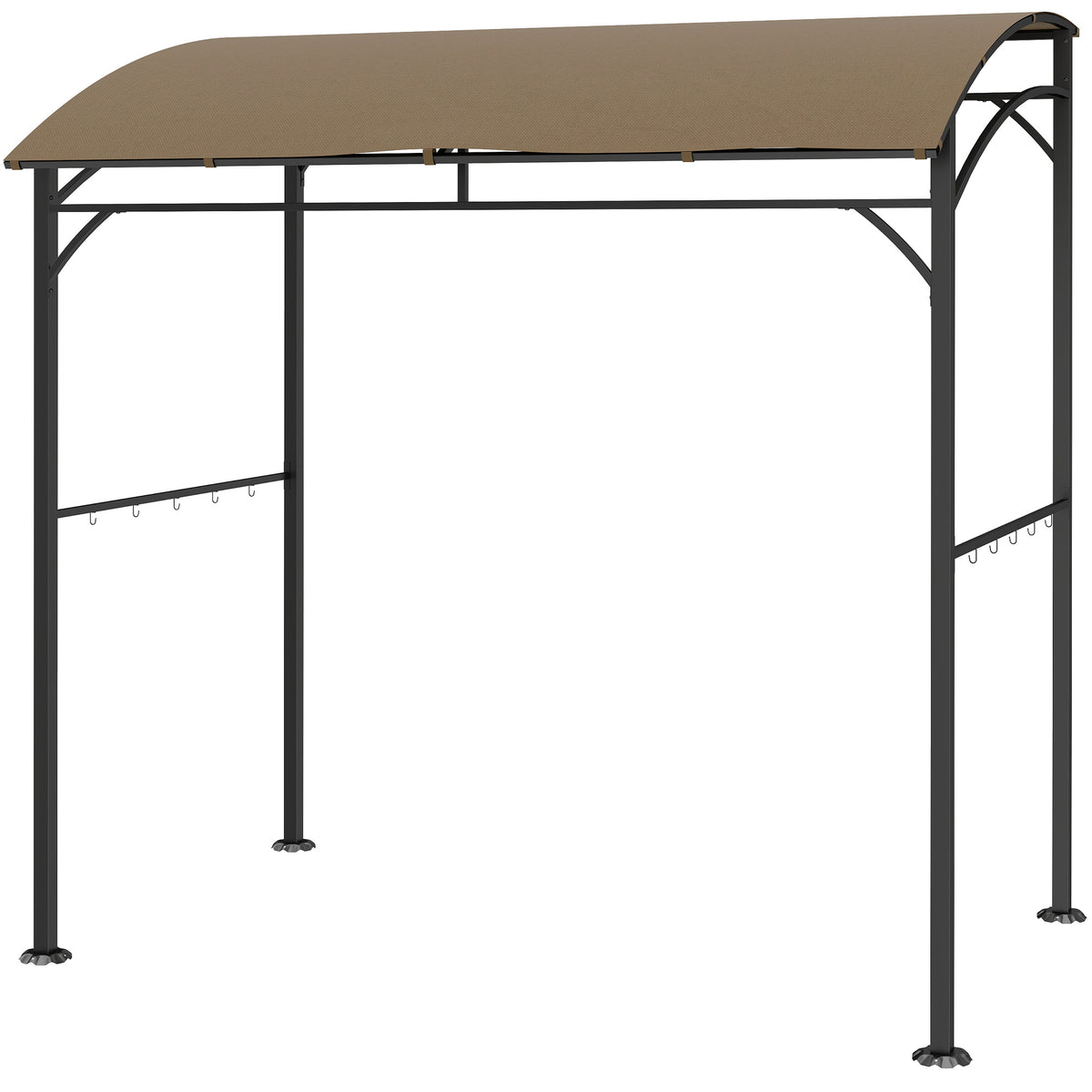Cenador curvo para barbacoa de 7' x 5'