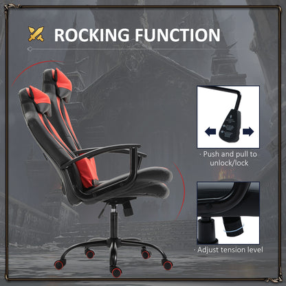 High Back Office Chair Racing Style — Black