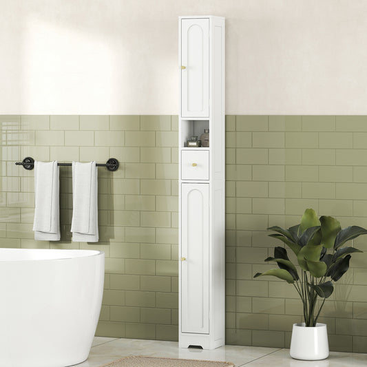 Tall modern narrow bathroom cabinet