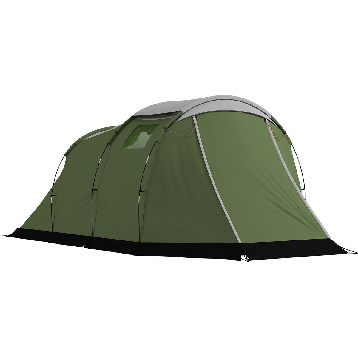 Two-Room Waterproof Tunnel Tent for 3-4 People