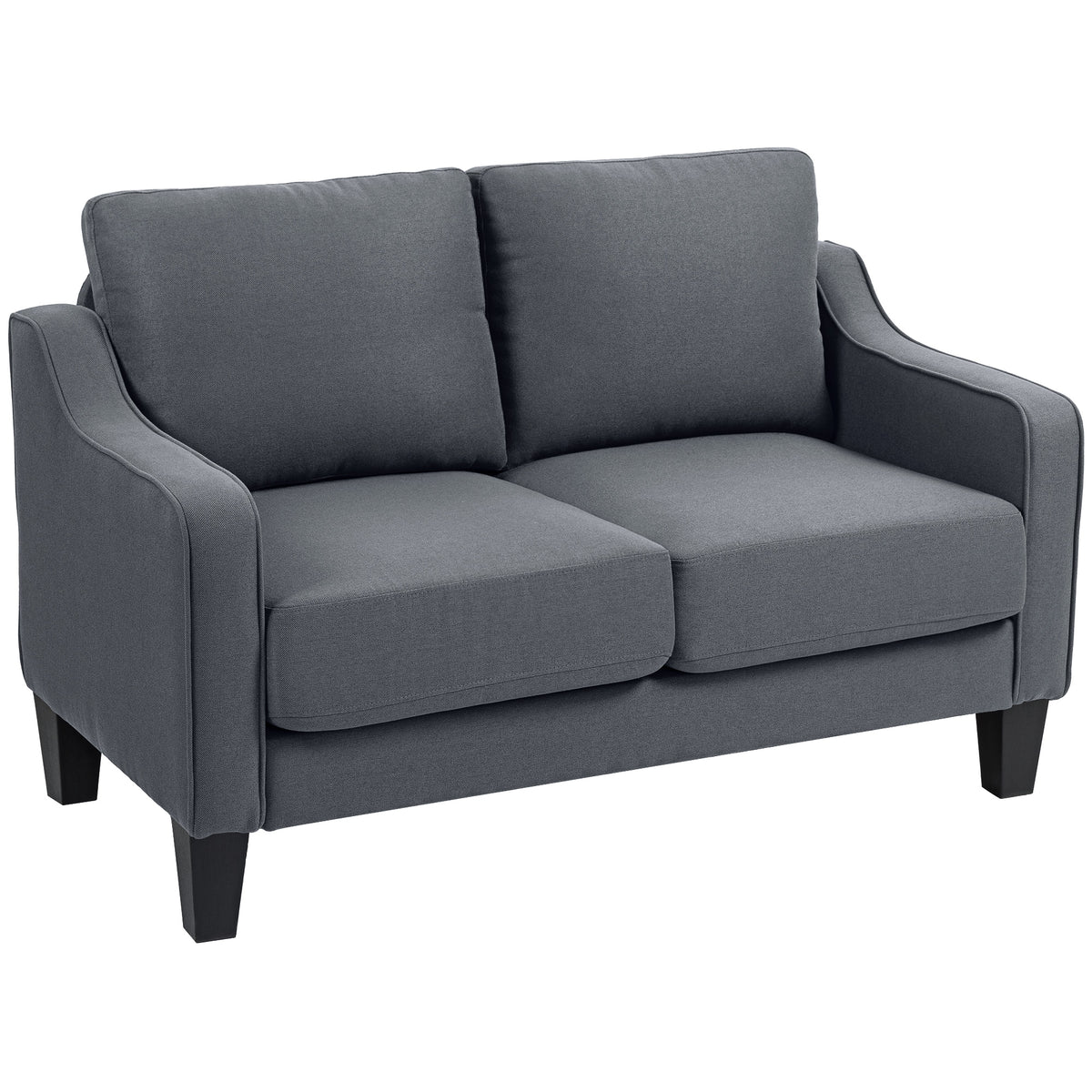 Modern Loveseat with Pocket Springs and Thick Padding