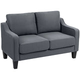 Modern Loveseat with Pocket Springs and Thick Padding