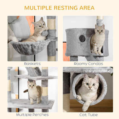 Árbol para gatos multinivel ajustable 240-260 cm