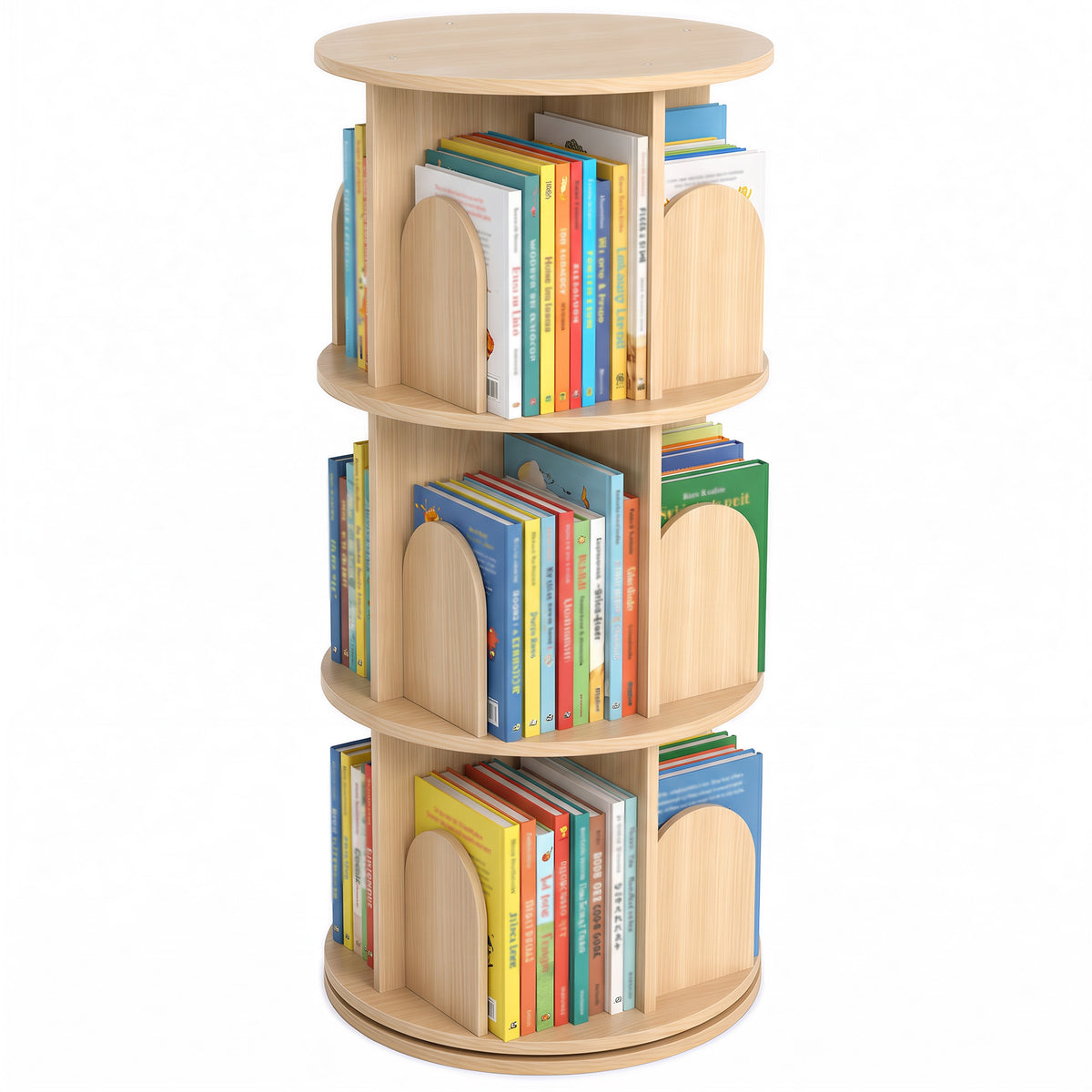 3-Tier Rotating Bookshelf
