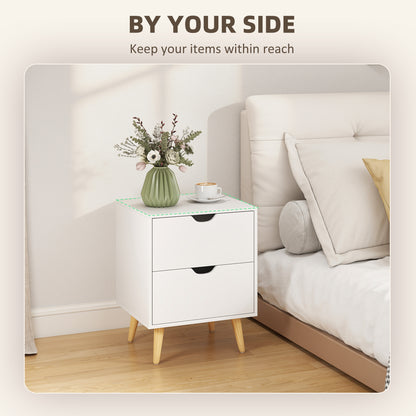 Modern bedside tables set of 2 drawers