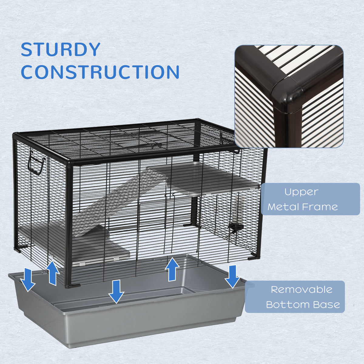 3-Tier Hamster Cage for Small Pets