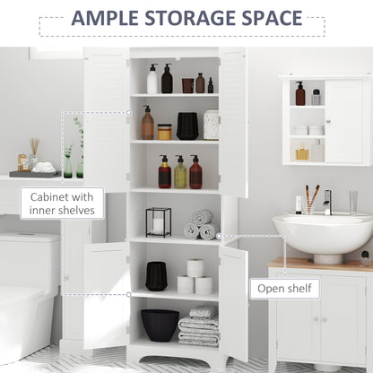 Tall narrow bathroom storage cabinet
