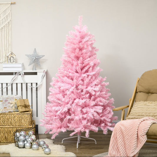 Pink artificial Christmas tree