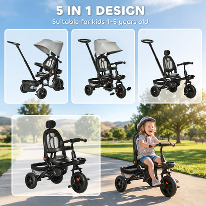 5-in-1 Growing Tricycle for Toddlers