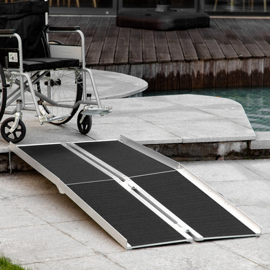 Foldable Access Ramp 6ft Aluminum Non-Skid