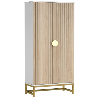 Freestanding Kitchen Pantry Cabinet 5 Adjustable Shelves