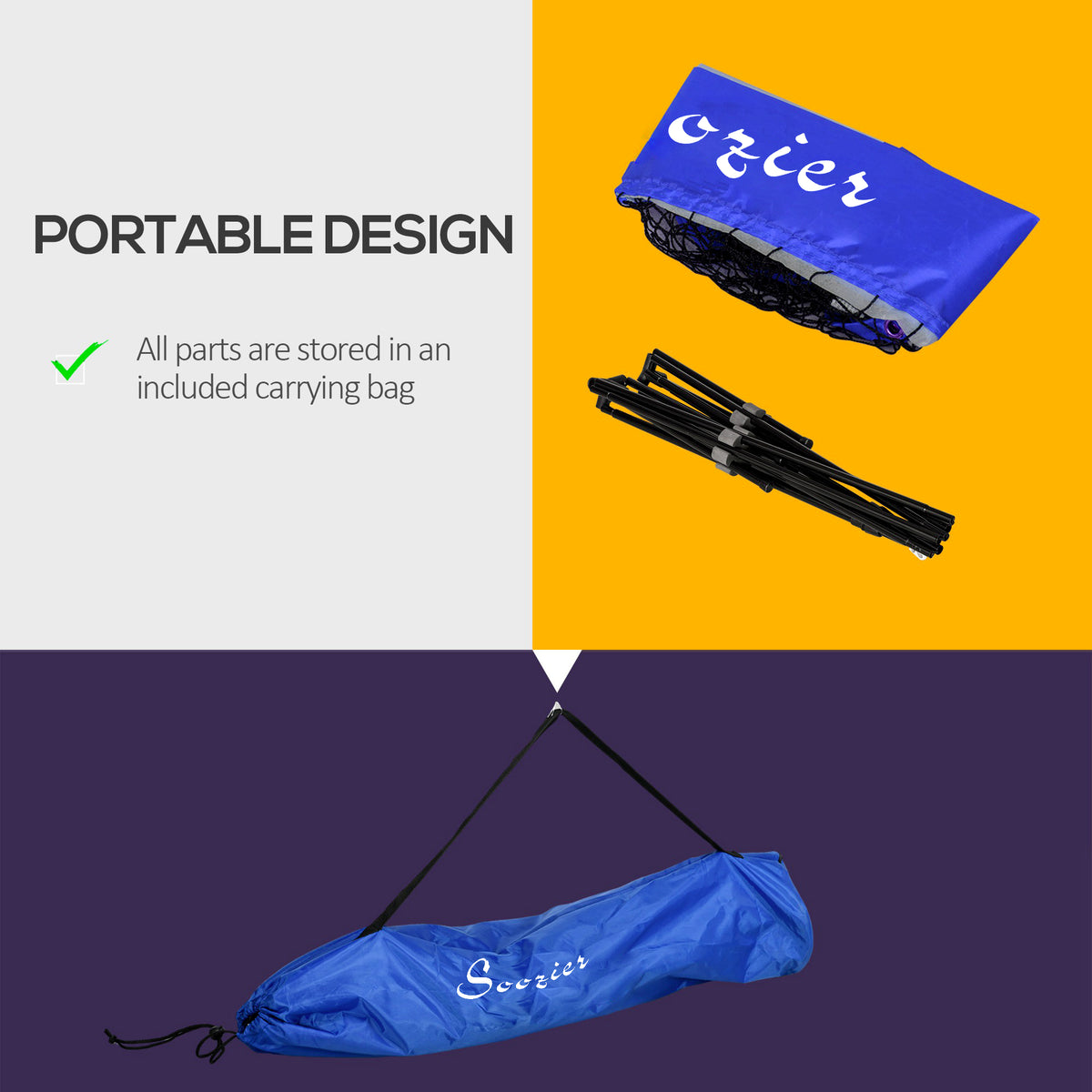 Red de bádminton portátil ajustable multiusos