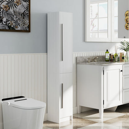 Armario alto de baño con estantes ajustables