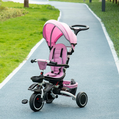 Triciclo evolutivo 6 en 1 convertible en silla de paseo y bicicleta infantil