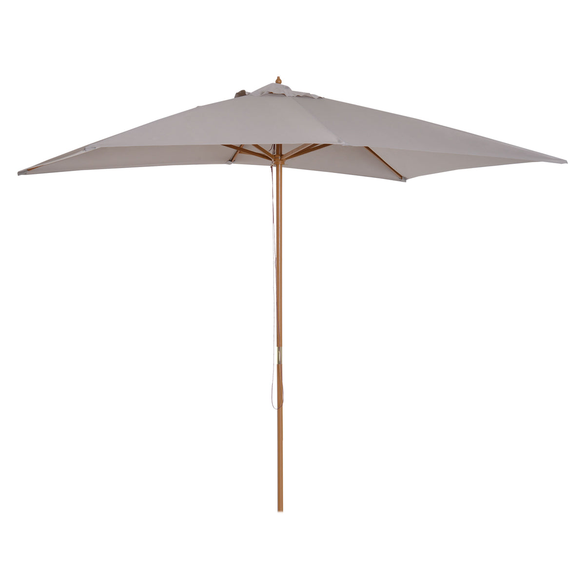 Rectangular Patio Umbrella Bamboo Ribs 7 x 10 ft