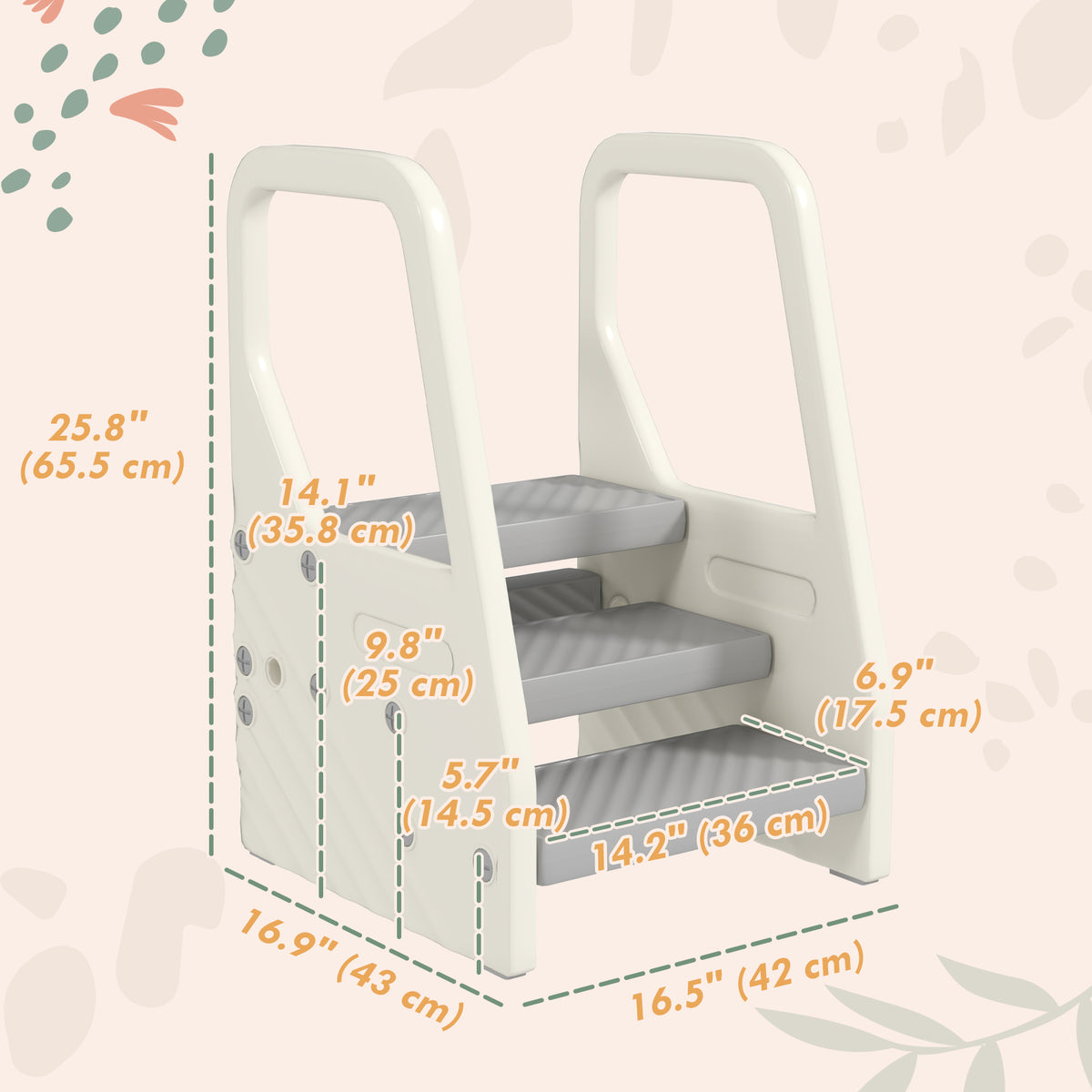 Adjustable Step Stool for Toddlers with Handle