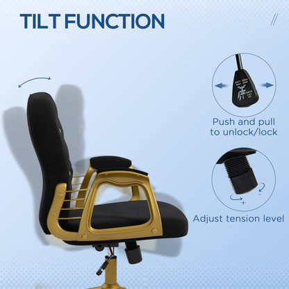 Silla de oficina giratoria de terciopelo capitoné
